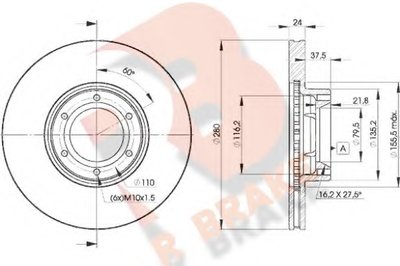 Тормозной диск R BRAKE купить