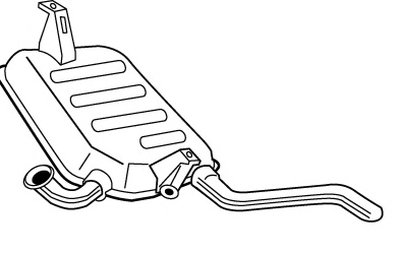 Глушитель выхлопных газов конечный WALKER купить