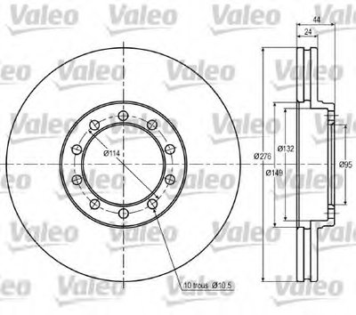 Тормозной диск VALEO купить