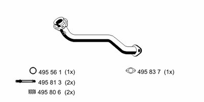 Труба выхлопного газа ERNST купить
