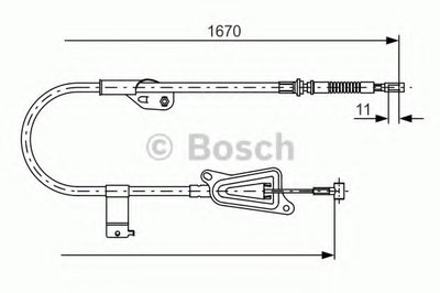 Трос, стояночная тормозная система BOSCH купить