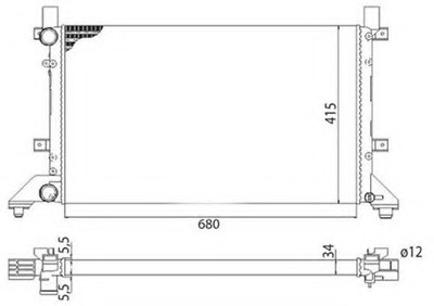Радиатор, охлаждение двигателя MAGNETI MARELLI купить