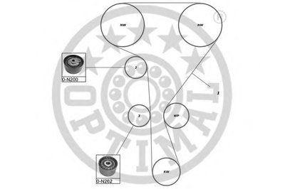 Комплект ремня ГРМ OPTIMAL купить