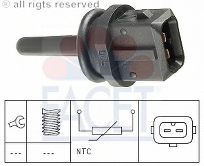 Датчик, температура впускаемого воздуха FACET купить