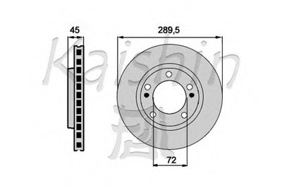 Тормозной диск KAISHIN купить