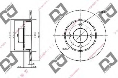 Тормозной диск DJ PARTS купить