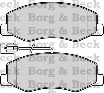 Комплект тормозных колодок, дисковый тормоз BORG & BECK купить