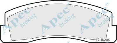 Комплект тормозных колодок, дисковый тормоз APEC braking купить