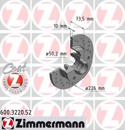 Тормозной диск SPORT BRAKE DISC COAT Z ZIMMERMANN купить