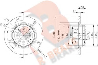 Тормозной диск R BRAKE купить