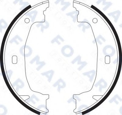 Комплект тормозных колодок, стояночная тормозная система FOMAR Friction купить
