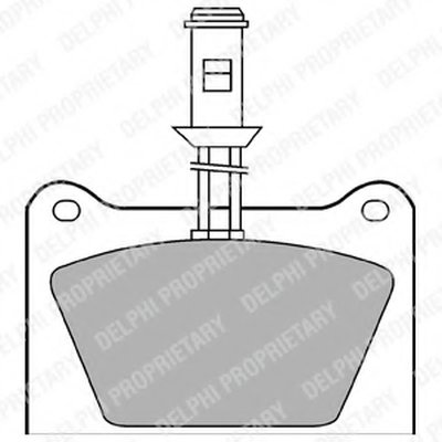 Комплект тормозных колодок, дисковый тормоз DELPHI купить