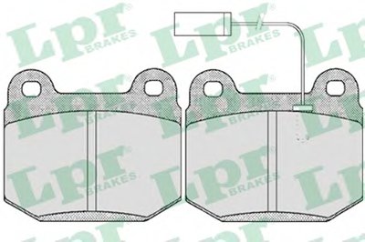 Комплект тормозных колодок, дисковый тормоз LPR купить