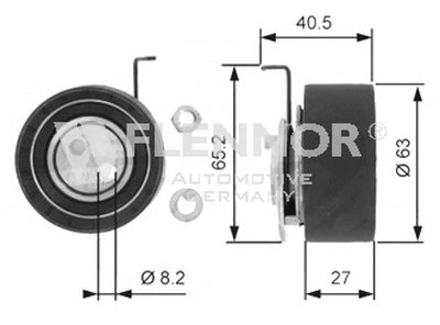 Натяжной ролик, ремень ГРМ FLENNOR купить