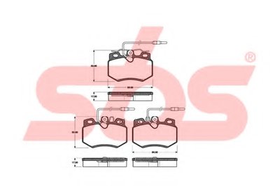 Комплект тормозных колодок, дисковый тормоз sbs купить