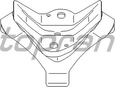 Кронштейн, глушитель TOPRAN купить