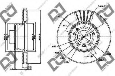 Тормозной диск DJ PARTS купить