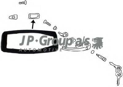 Ручка двери JP GROUP купить