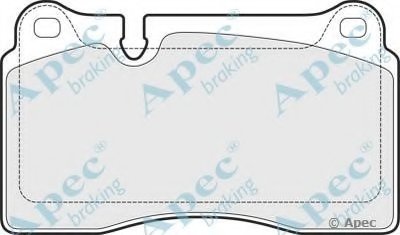 Комплект тормозных колодок, дисковый тормоз APEC braking купить