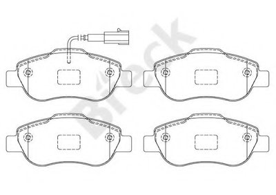 Комплект тормозных колодок, дисковый тормоз BRECK купить