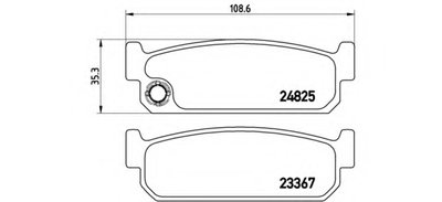 Комплект тормозных колодок, дисковый тормоз BREMBO купить