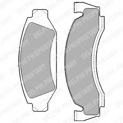 Комплект тормозных колодок, дисковый тормоз DELPHI купить