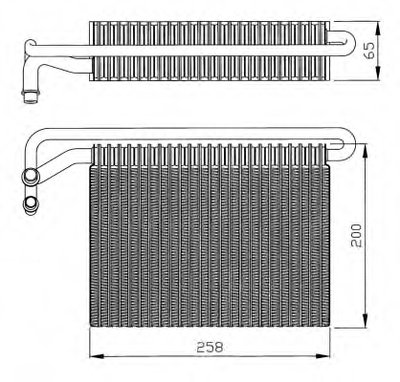 Радиатор кондиционера BMW 3 (E46)/X3 (E83) 97-11 M57/M47/M52/M54/M45/M43