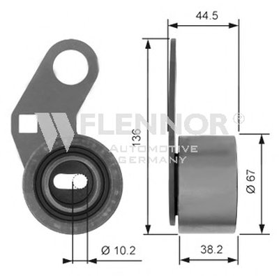 Натяжной ролик, ремень ГРМ FLENNOR купить