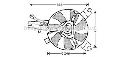 Вентилятор, охлаждение двигателя AVA QUALITY COOLING купить