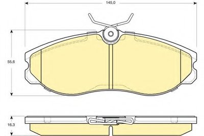 Комплект тормозных колодок, дисковый тормоз GIRLING купить