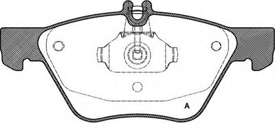 Комплект тормозных колодок, дисковый тормоз ADVANCE OPEN PARTS купить