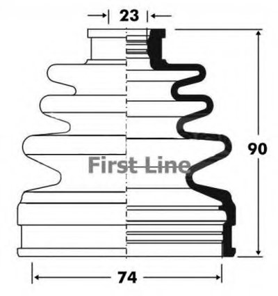 Пыльник, приводной вал FIRST LINE купить