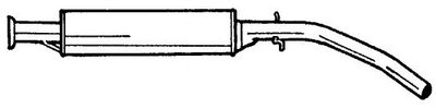 Средний глушитель выхлопных газов SIGAM купить