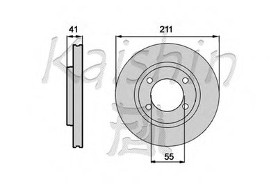 Тормозной диск KAISHIN купить