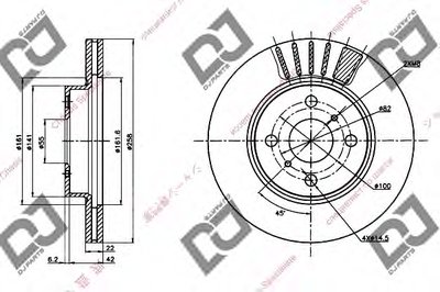 Тормозной диск DJ PARTS купить