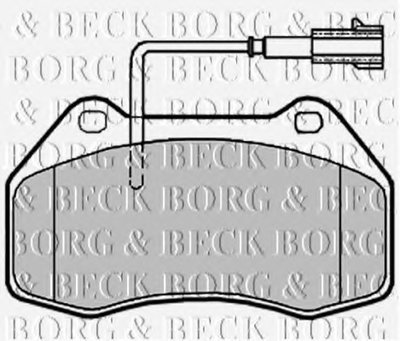 Комплект тормозных колодок, дисковый тормоз BORG & BECK купить