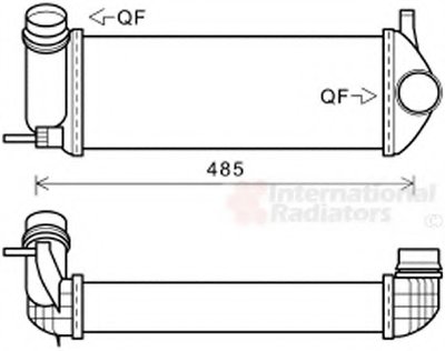 Радиатор интеркулера MB Citan/Renault Kangoo 1.5 dCi 08-