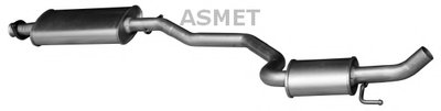 Средний глушитель выхлопных газов ASMET купить