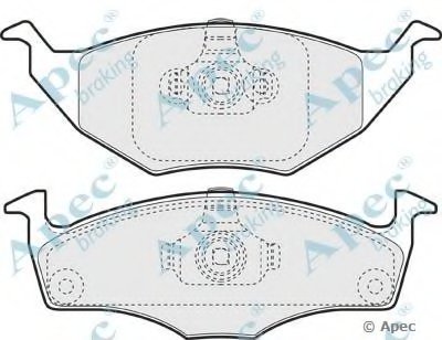 Комплект тормозных колодок, дисковый тормоз APEC braking купить