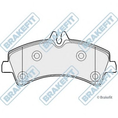 Комплект тормозных колодок, дисковый тормоз Brake Fit APEC braking купить