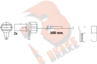 Сигнализатор, износ тормозных колодок R BRAKE купить