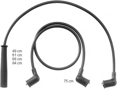 Комплект проводов зажигания BERU купить