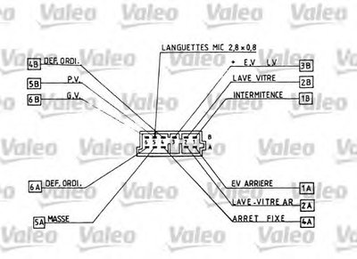 Выключатель на колонке рулевого управления VALEO купить