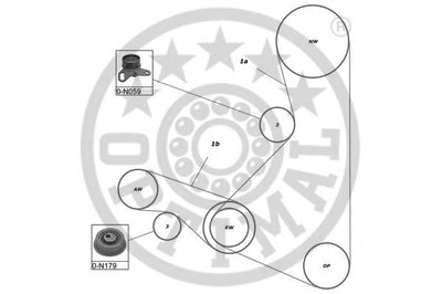 Комплект ремня ГРМ OPTIMAL купить