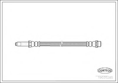 Шланг тормозной (передний/задний) MB Sprinter 209-319 06-