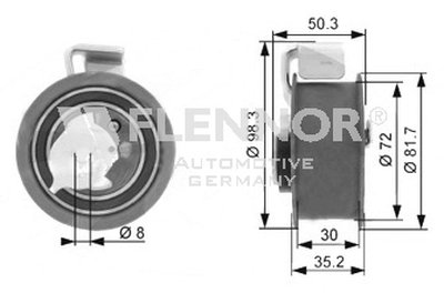 Натяжной ролик, ремень ГРМ FLENNOR купить