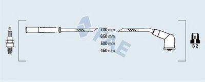 Комплект проводов зажигания FAE купить