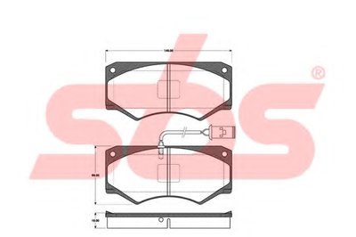 Комплект тормозных колодок, дисковый тормоз sbs купить