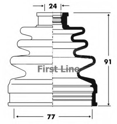 Пыльник, приводной вал FIRST LINE купить