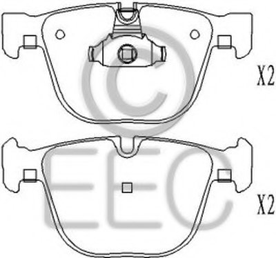 Комплект тормозных колодок, дисковый тормоз EEC купить